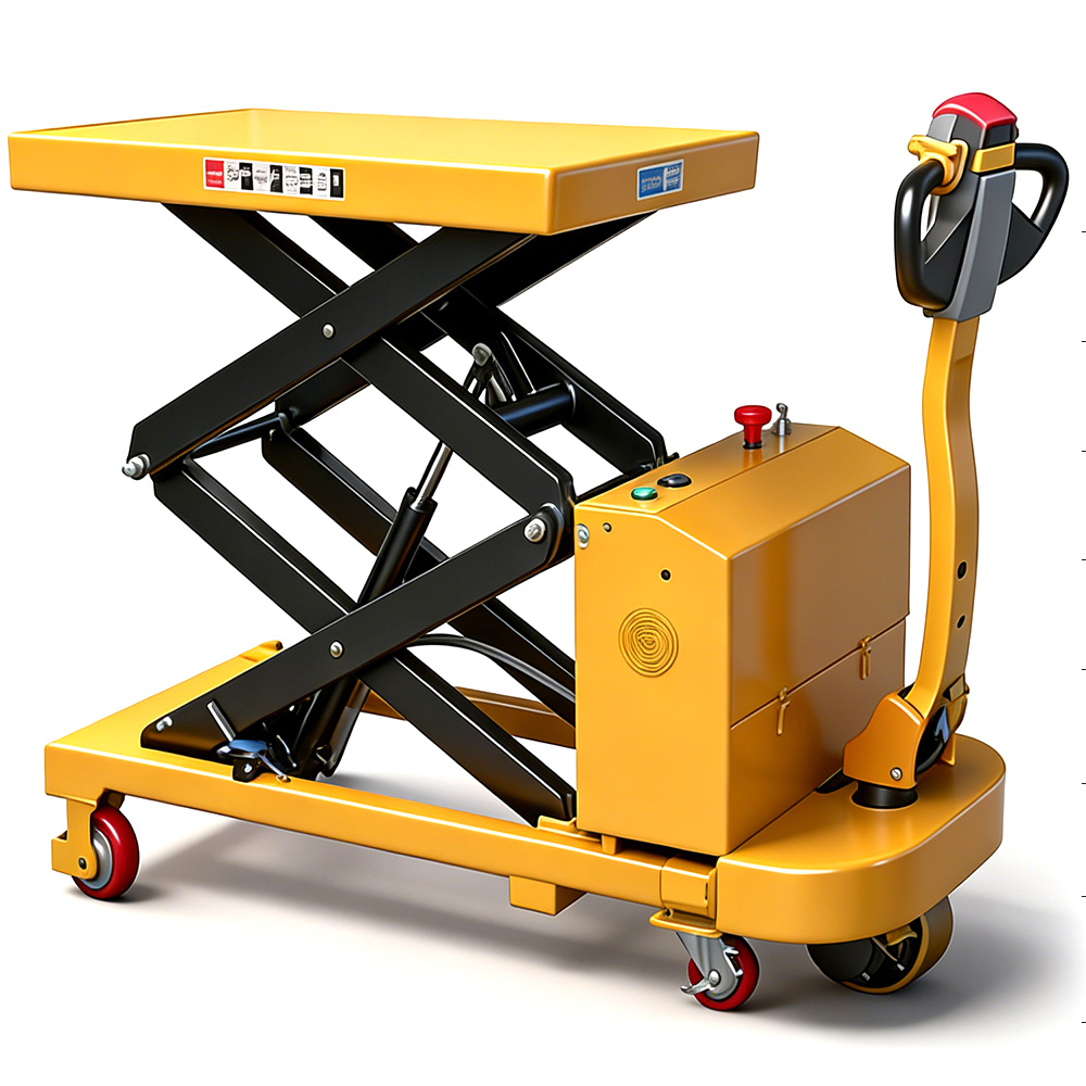 1000kg 1ton 1.7m Fully Electric Platform Truck | Lithium Battery Lift Table Cart