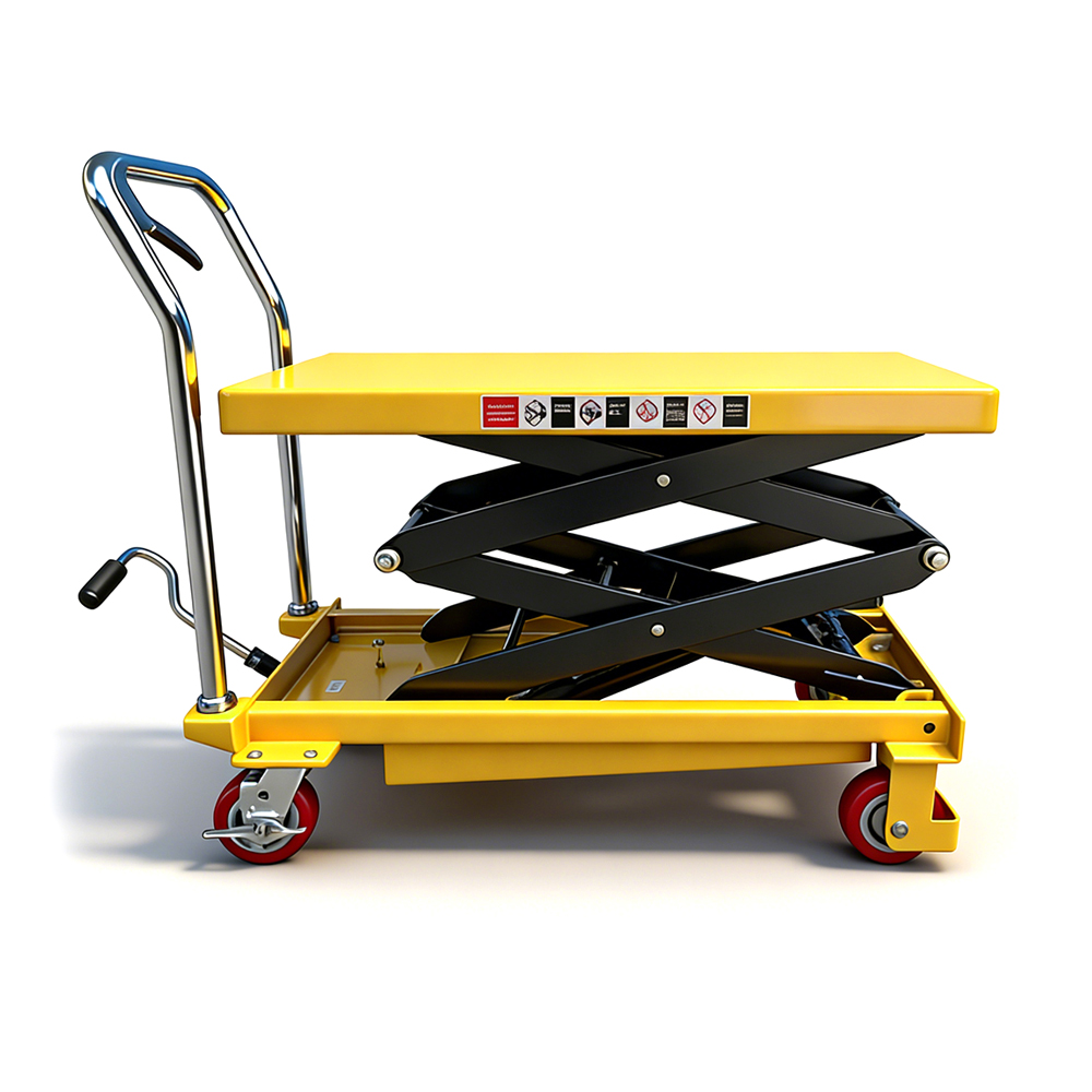 500kg 0.5ton 1.5m Integrated Pump Manual Hydraulic Platform Truck