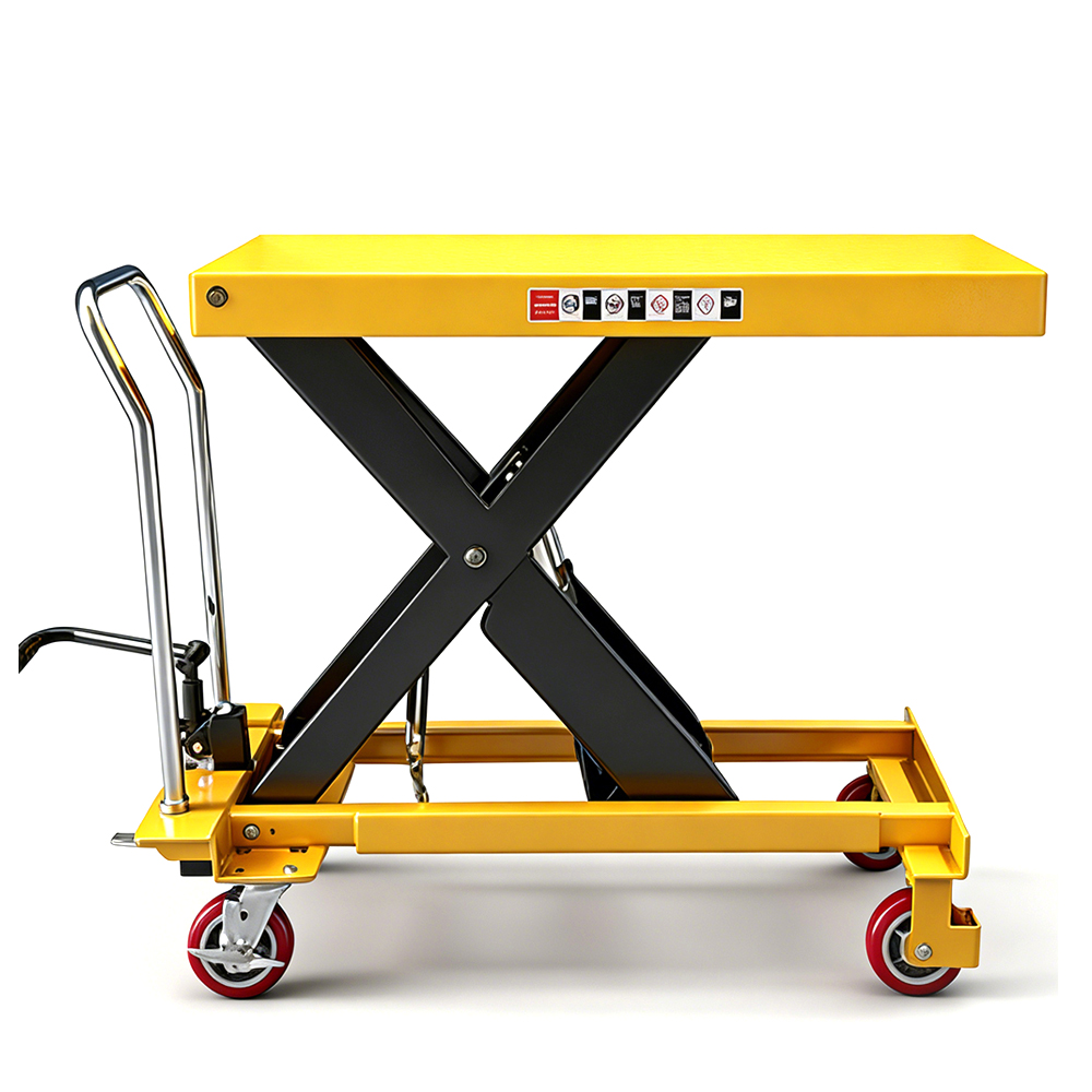 1500kg 1ton 1m Manual Hydraulic Platform Truck | Heavy Duty Lift Table Cart