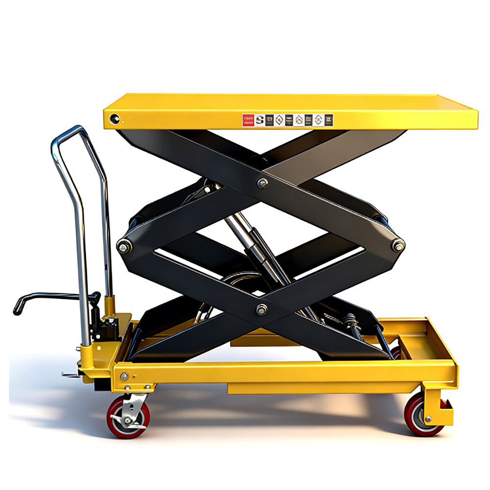 1000kg 1ton 1.7m Manual Hydraulic Platform Truck