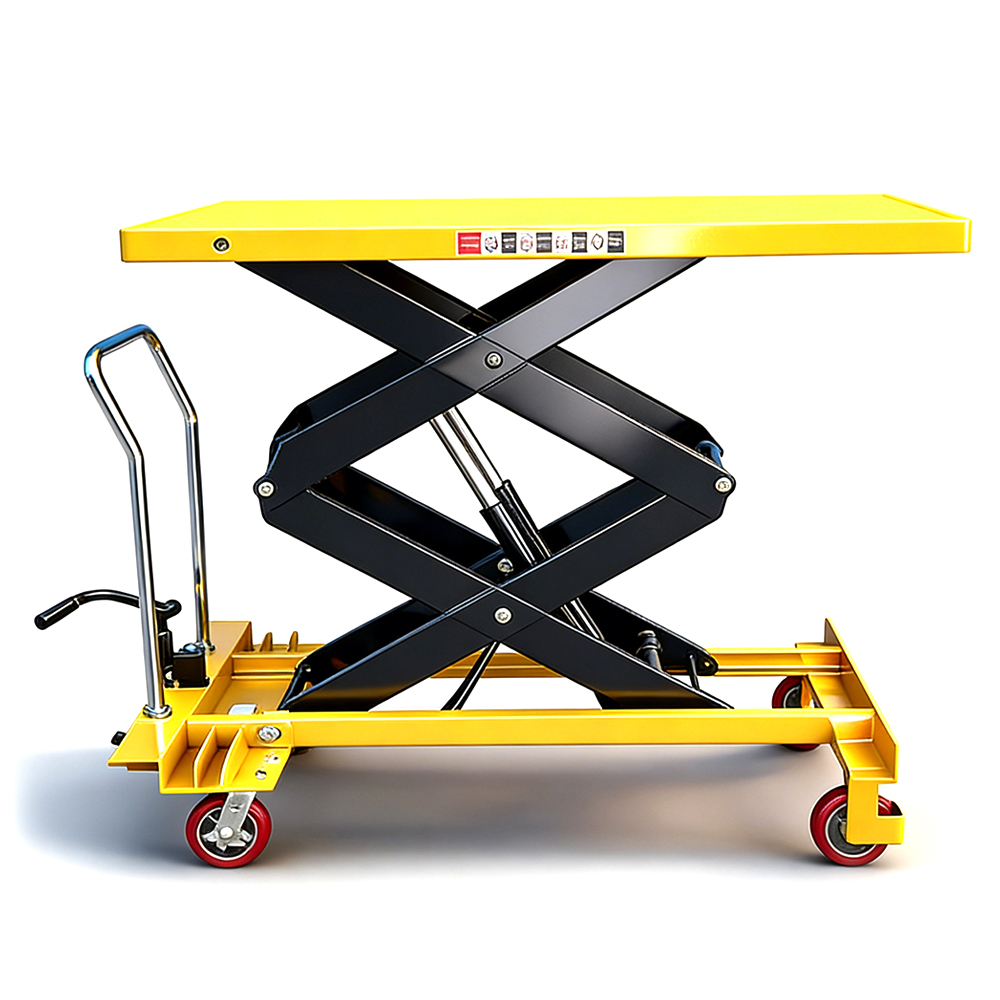 1000kg 1ton 1.7m Large Tabletop Manual Hydraulic Platform Truck | Heavy Duty Lift Table