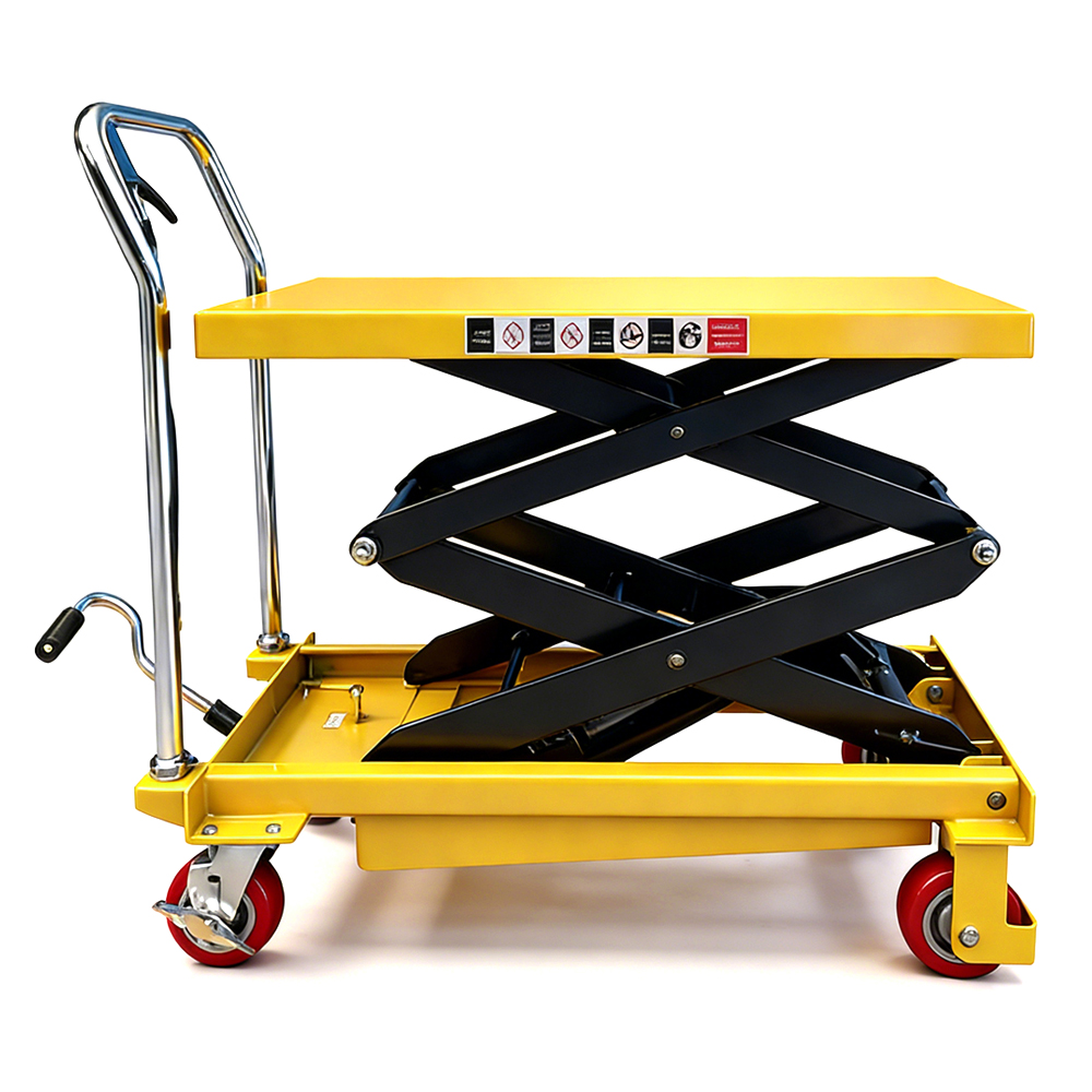 350kg 0.35ton 1.5m Integrated Pump Manual Hydraulic Platform Truck | Lift Table Cart
