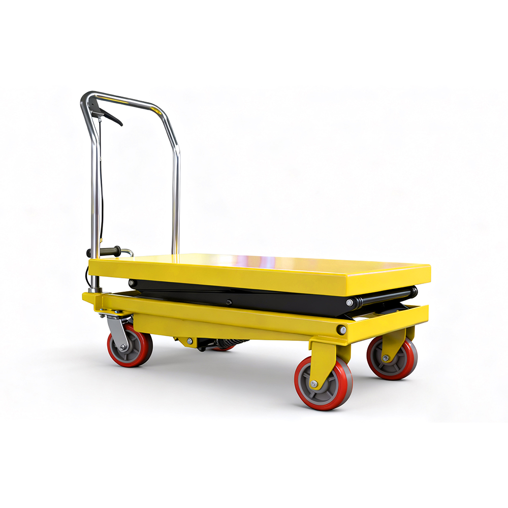 350kg 0.35ton 1.5m Integrated Pump Manual Hydraulic Platform Truck | Lift Table Cart