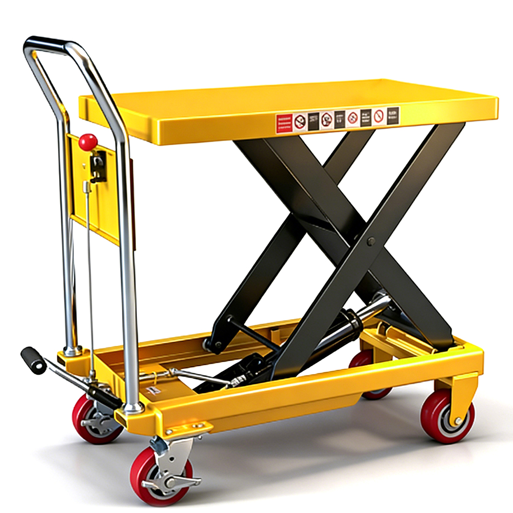 500kg 0.5Ton 0.9m Press Type Manual Hydraulic Platform Truck | Heavy Duty Lift Table Cart