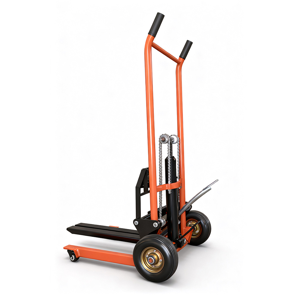 Mini Hydraulic Forklift Fixed Wheel Fork Model (200kg / 900mm Lift Stacker)