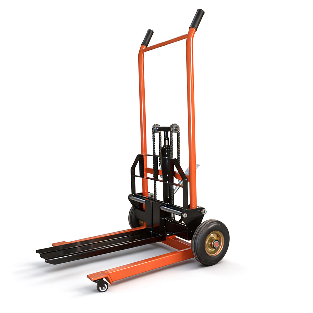 Mini Hydraulic Forklift Fixed Wheel Fork Model (200kg / 900mm Lift Stacker)