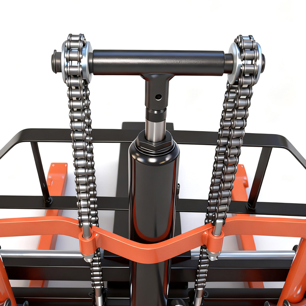 Mini Hydraulic Forklift Fixed Wheel Fork Model (200kg / 900mm Lift Stacker)